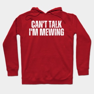 Can't Talk, I'm Mewing Hoodie